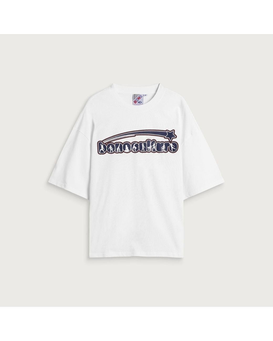 Bene Culture White Navystar T-Shirt for men