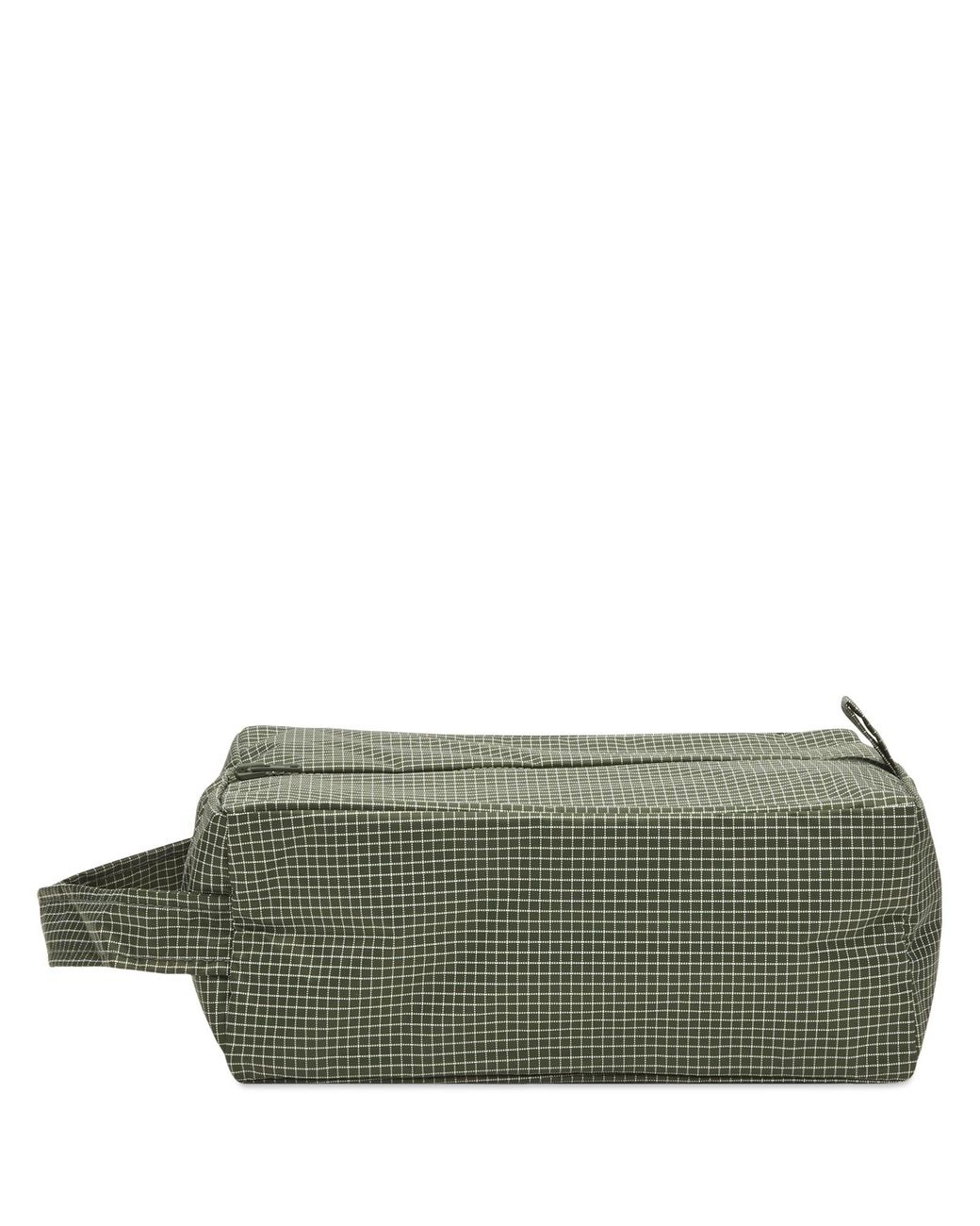 Hay Green Grid Wash Bag