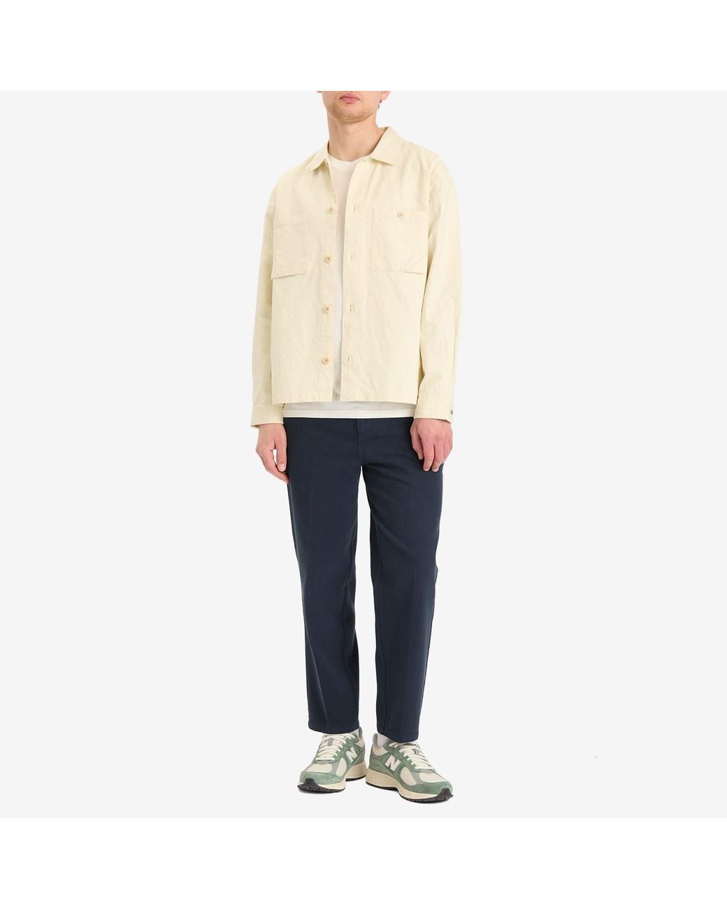 Folk Natural Anniversary Patch Overshirt for men