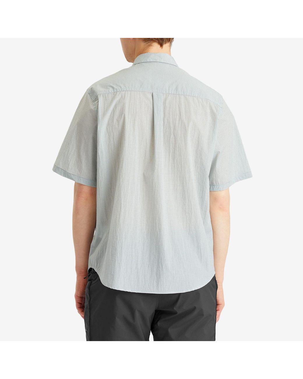 CAYL ケイル CHK 2 Pocket Short Sleeve Shirts Light Grey