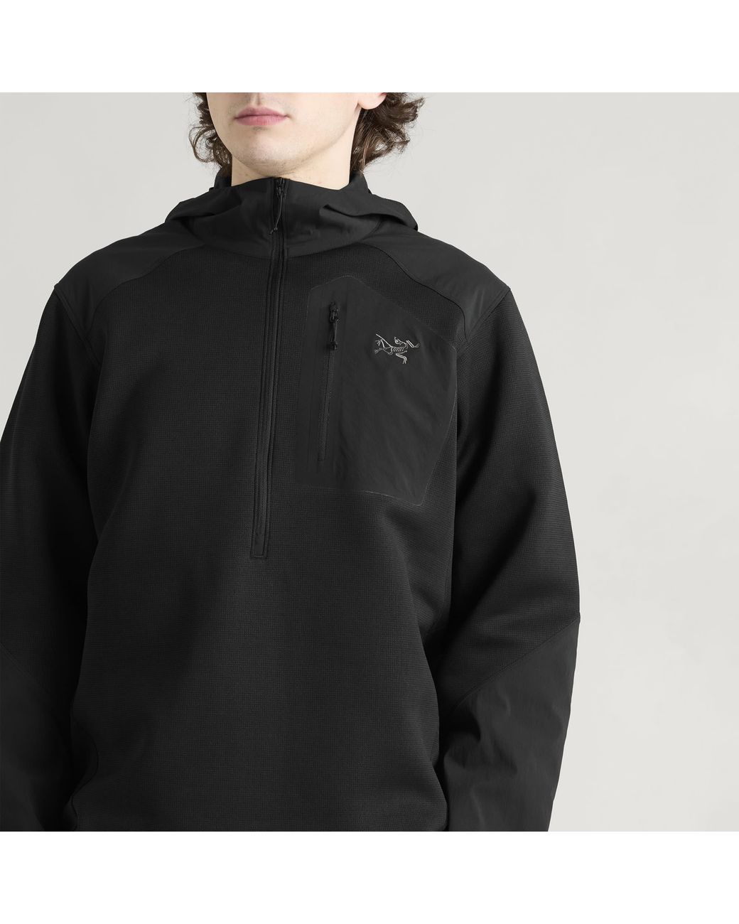 Arc'teryx Black Konseal Pullover Hoodie for men