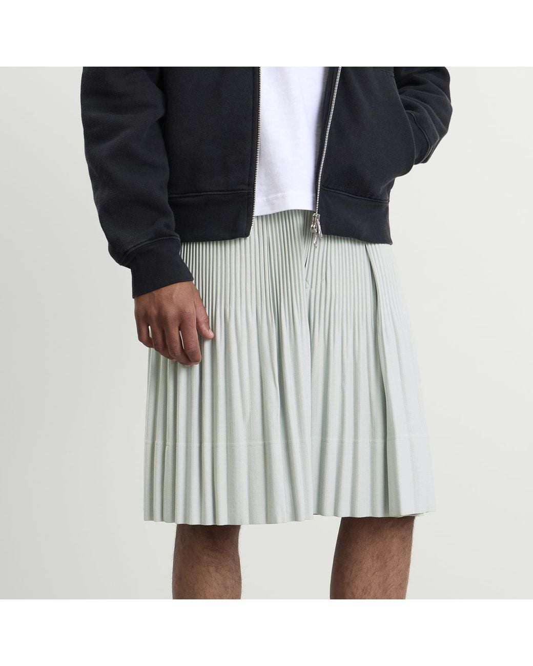 Homme Plissé Issey Miyake Gray Pleat Short for men
