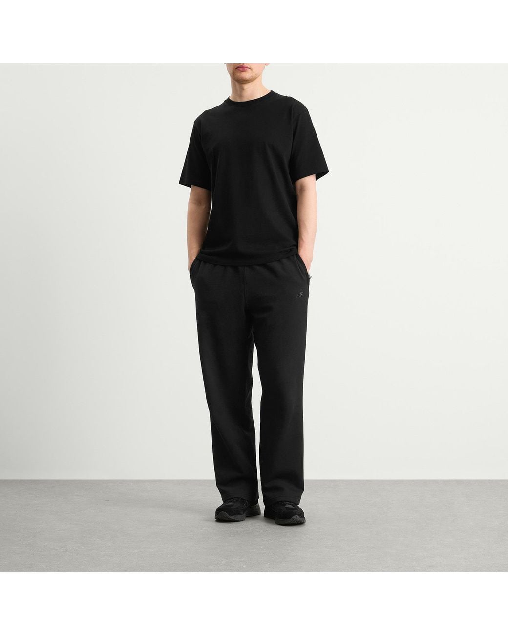 New Balance Black Athletics French Terry Pant for men