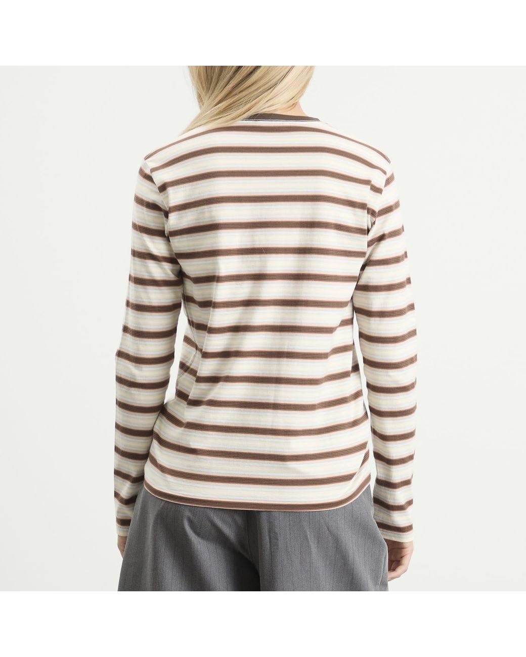 Auralee Multicolor Gradient Stripe Long Sleeve T-Shirt