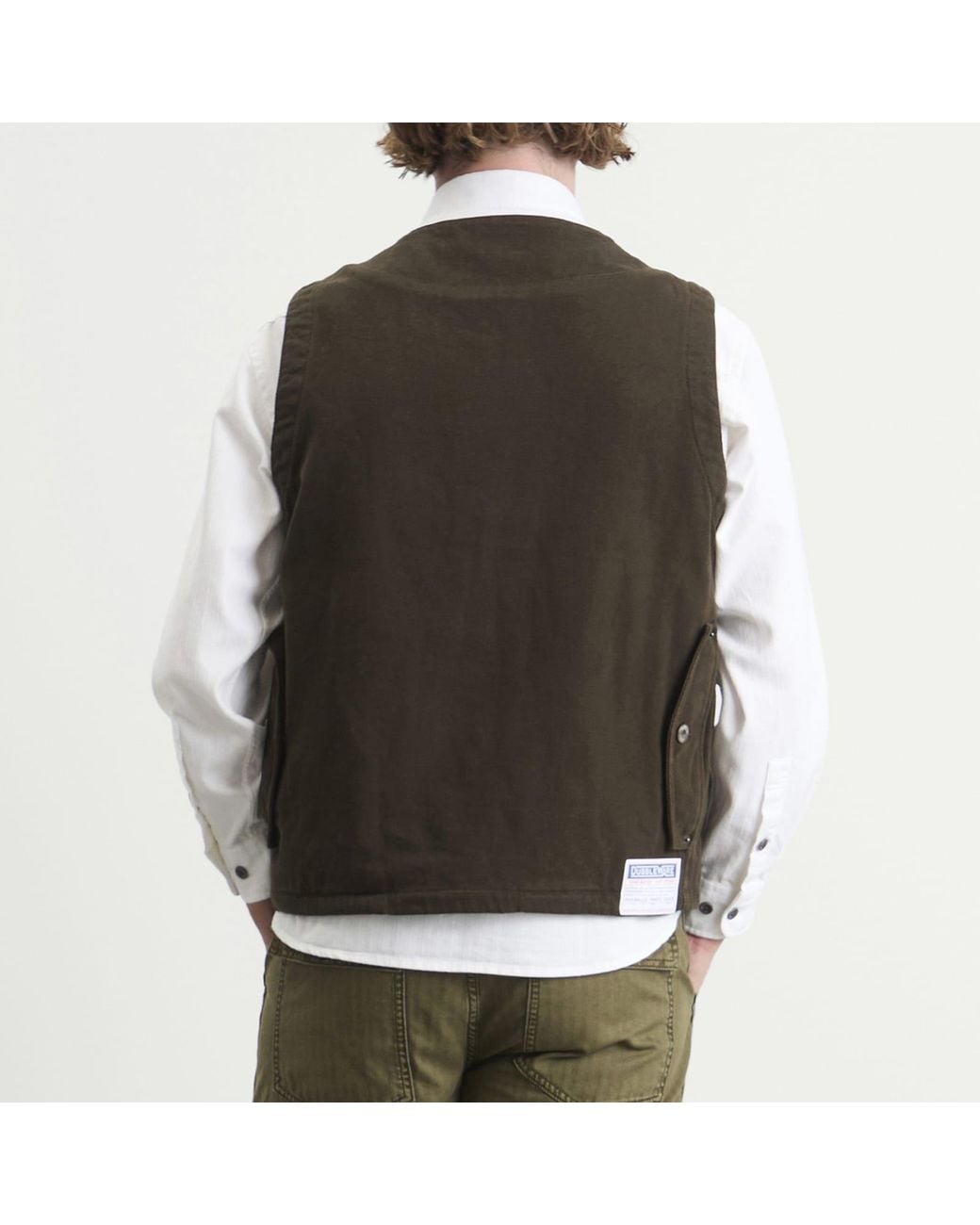 Dubbleware Black Bradford Multi Pocket Field Vest Jacket for men