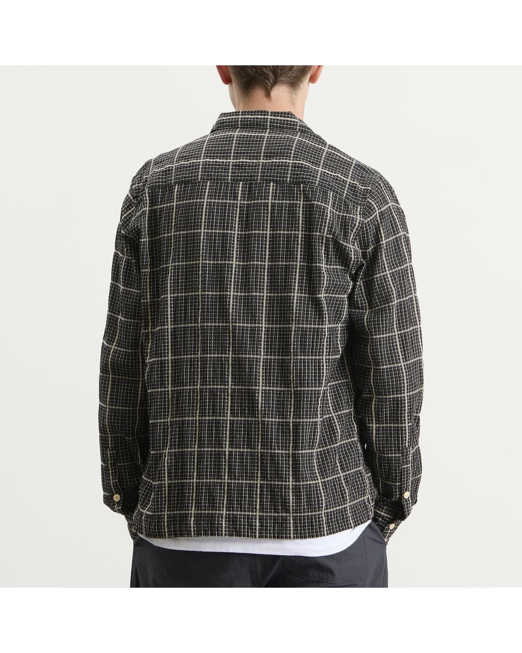 Folk Black Patch Shirt for men
