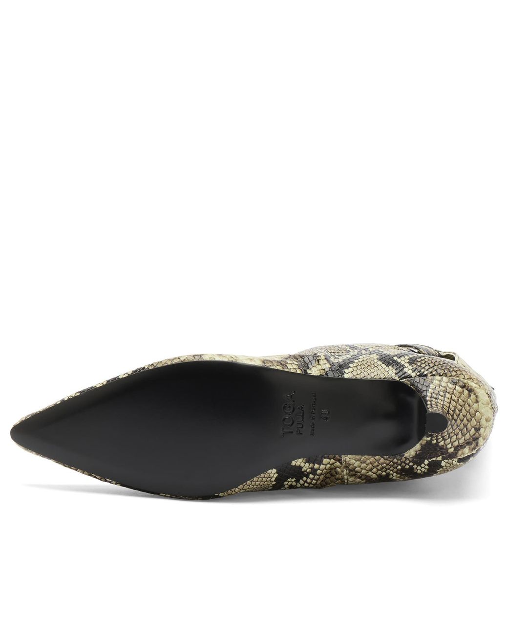 Toga Green Toga Archives Snake Embossed Boot