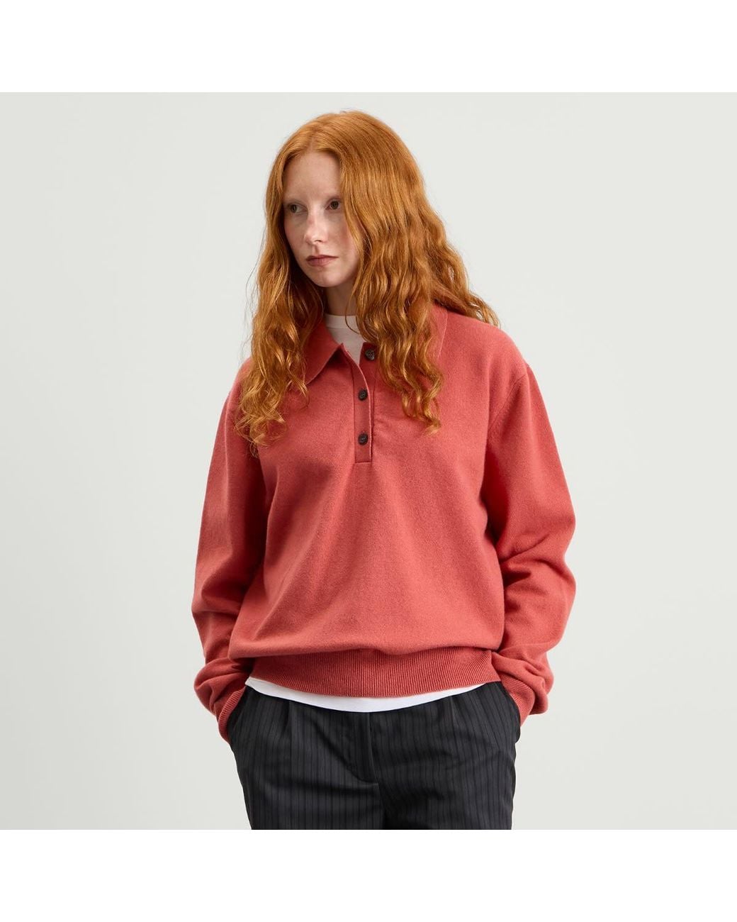 Rohe Red Classic Knitted Polo