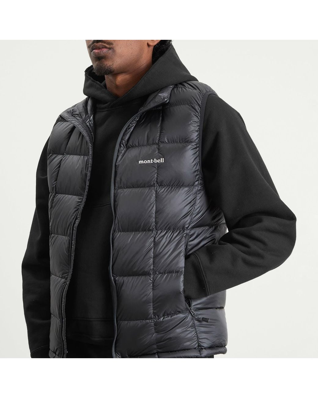 Montbell Gray Superior Down Vest for men