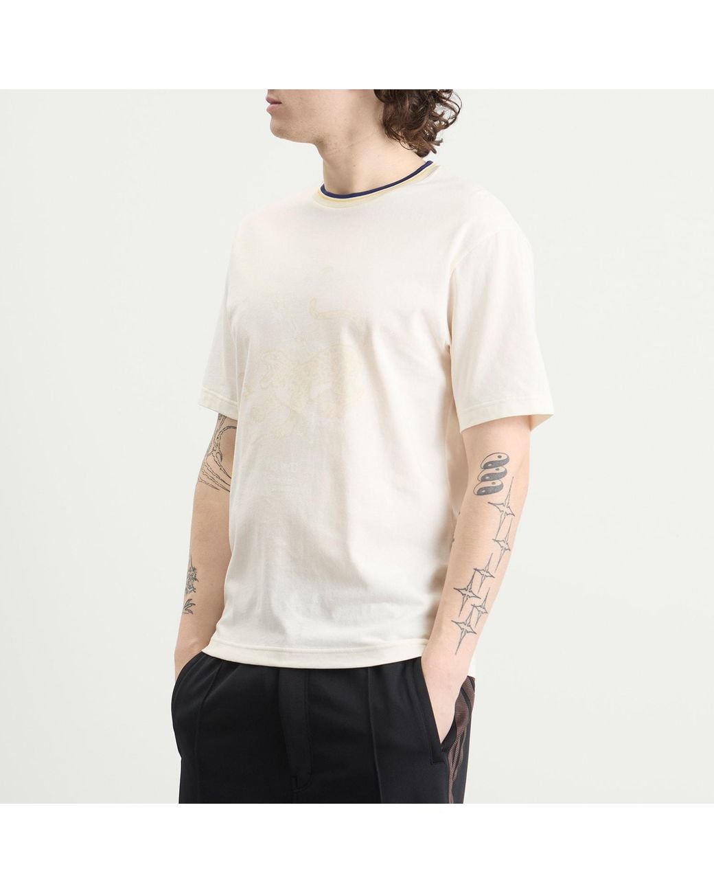 Adidas White Y3 X Wales Bonner Graphic T-Shirt for men