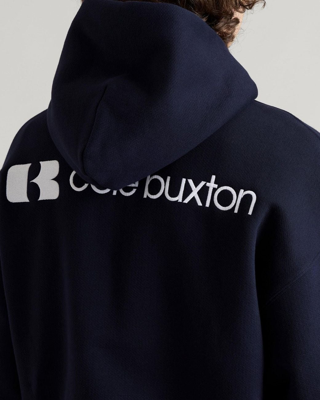 Cole Buxton Icon Logo Zipped Hoodie in Blue for Men | Lyst