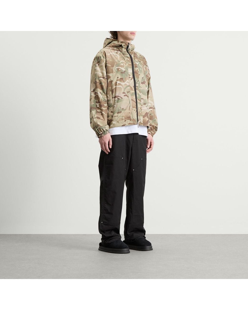 Cole Buxton Brown Nylon Windbreaker for men