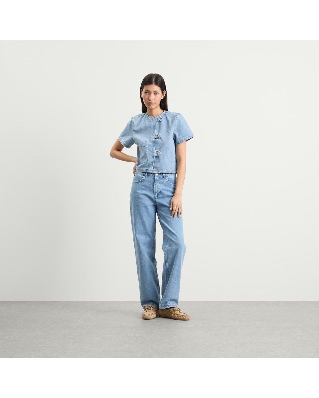 Hosbjerg Blue Bailey Denim Pants