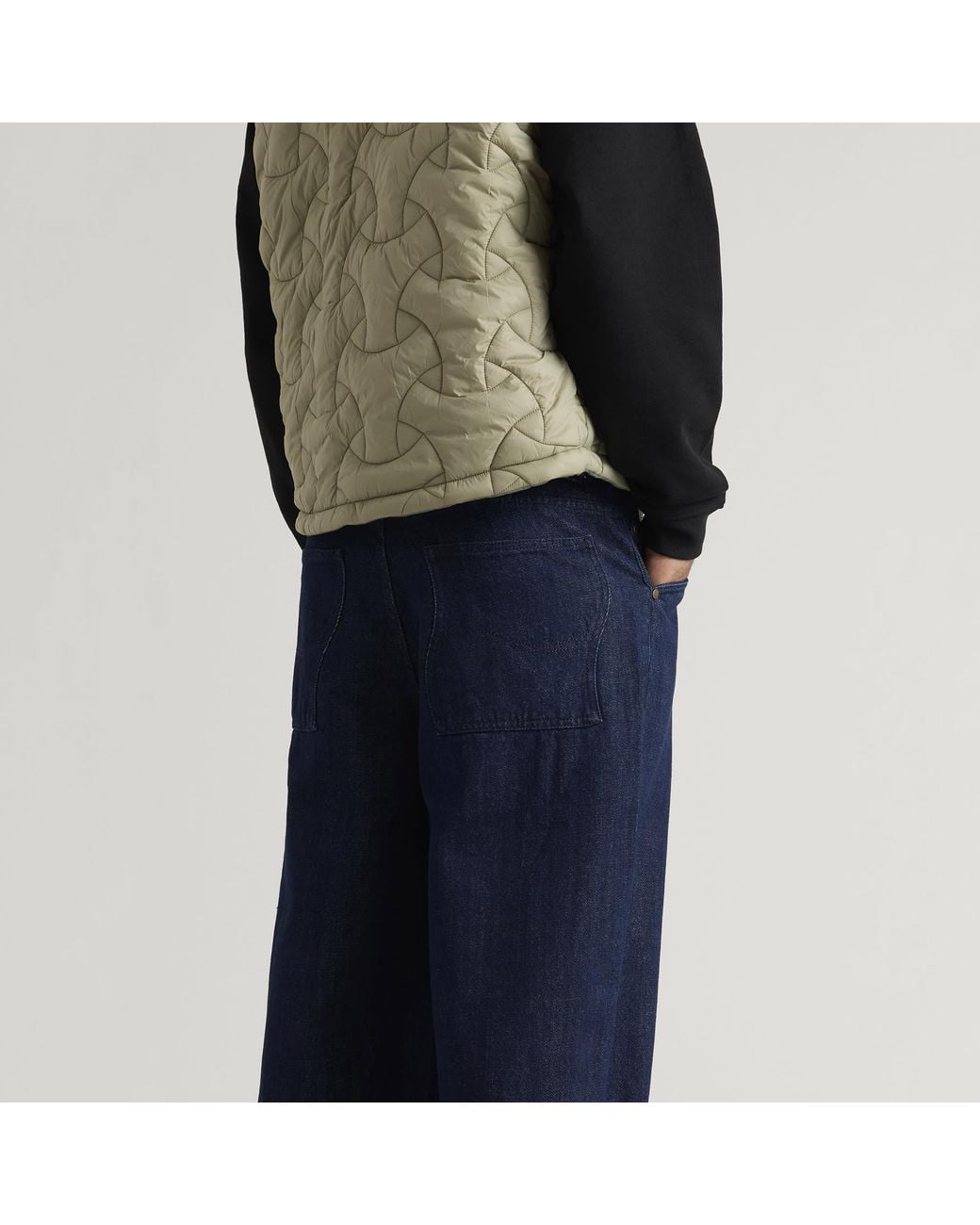 Dime Blue Baggy Denim Pants for men