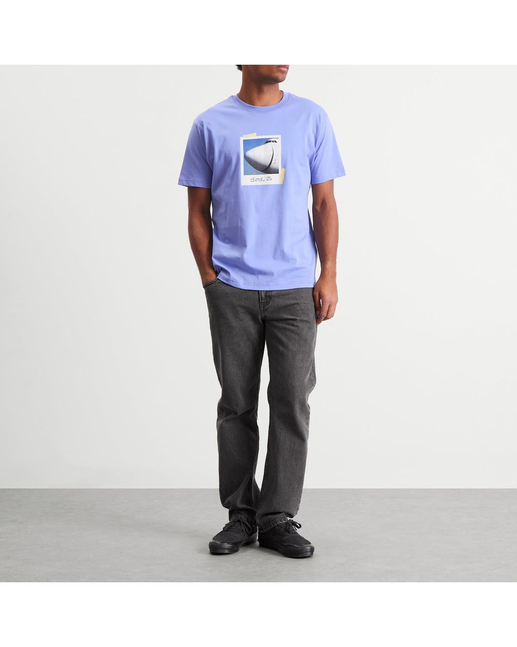 Dime Gray Straight Denim Pants for men