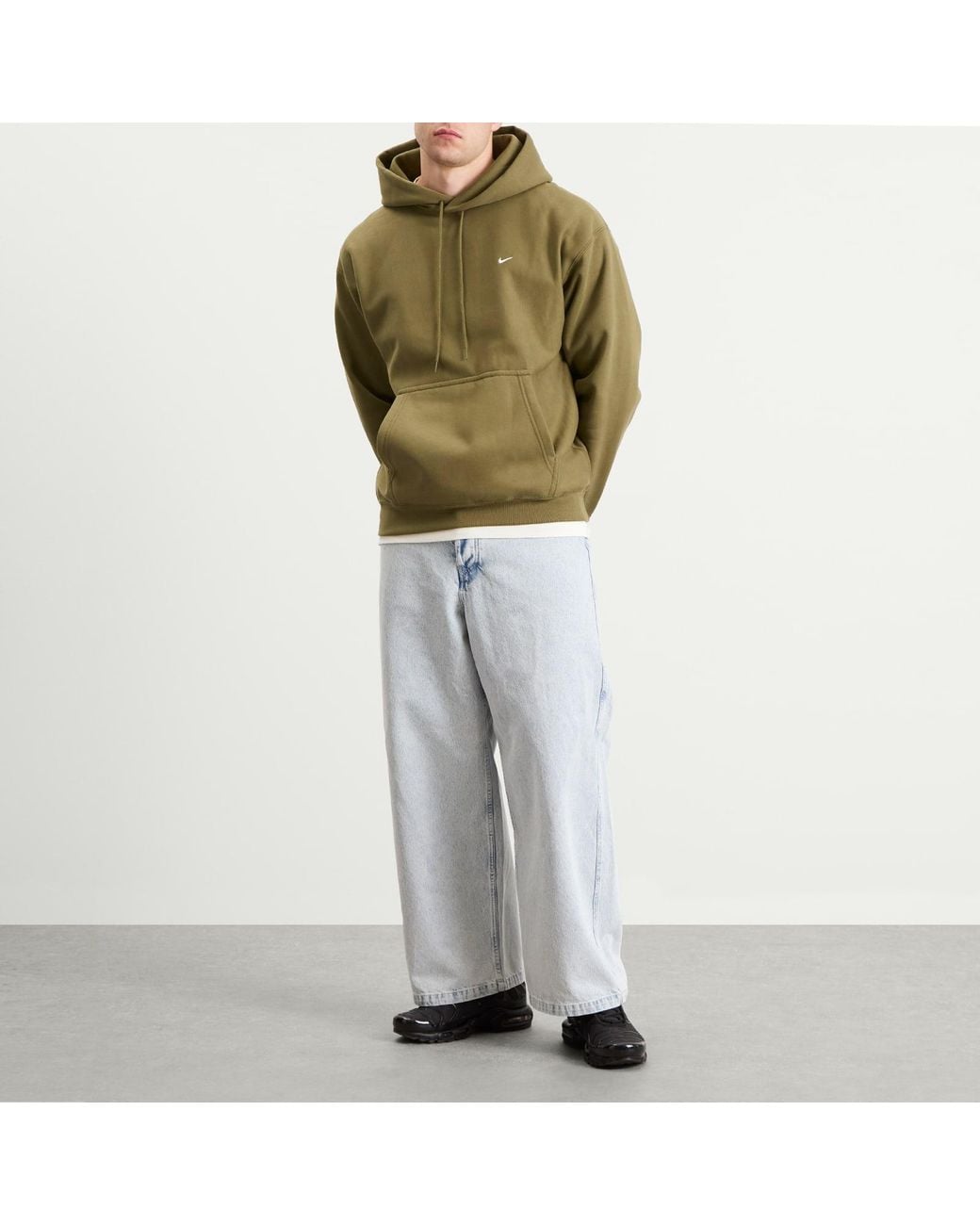 Nike Green Solo Swoosh Pullover Hoodie for men