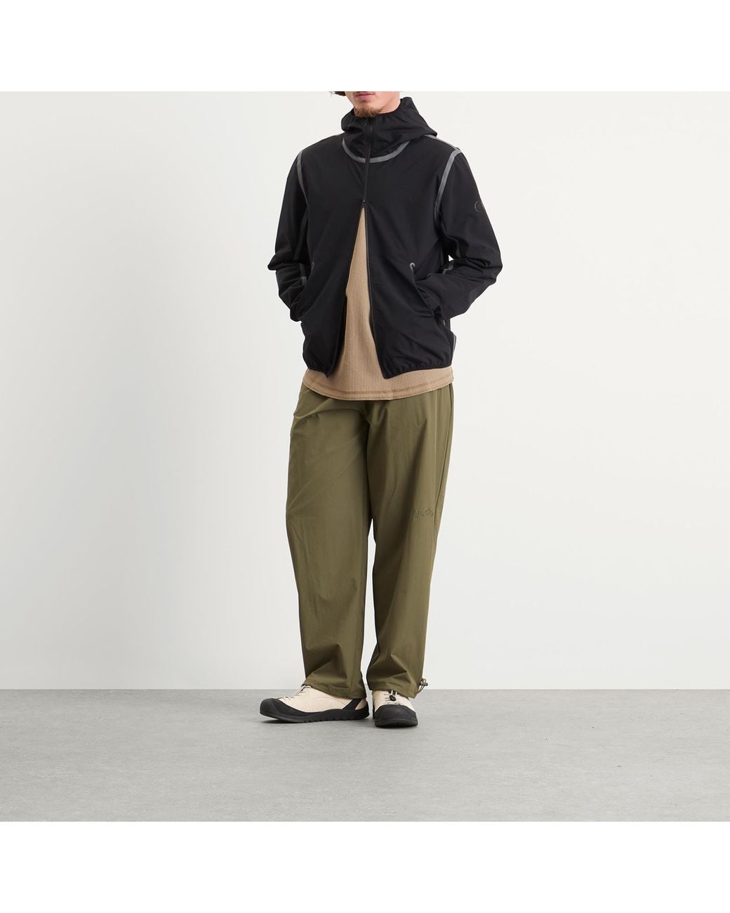 Mellow Clo Green Everyday Stretch Nylon Trousers for men