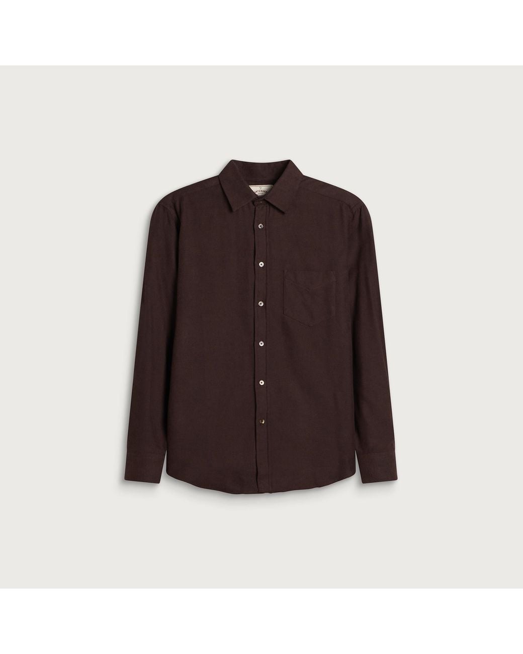 Portuguese Flannel Brown Teca Flannel Shirt for men