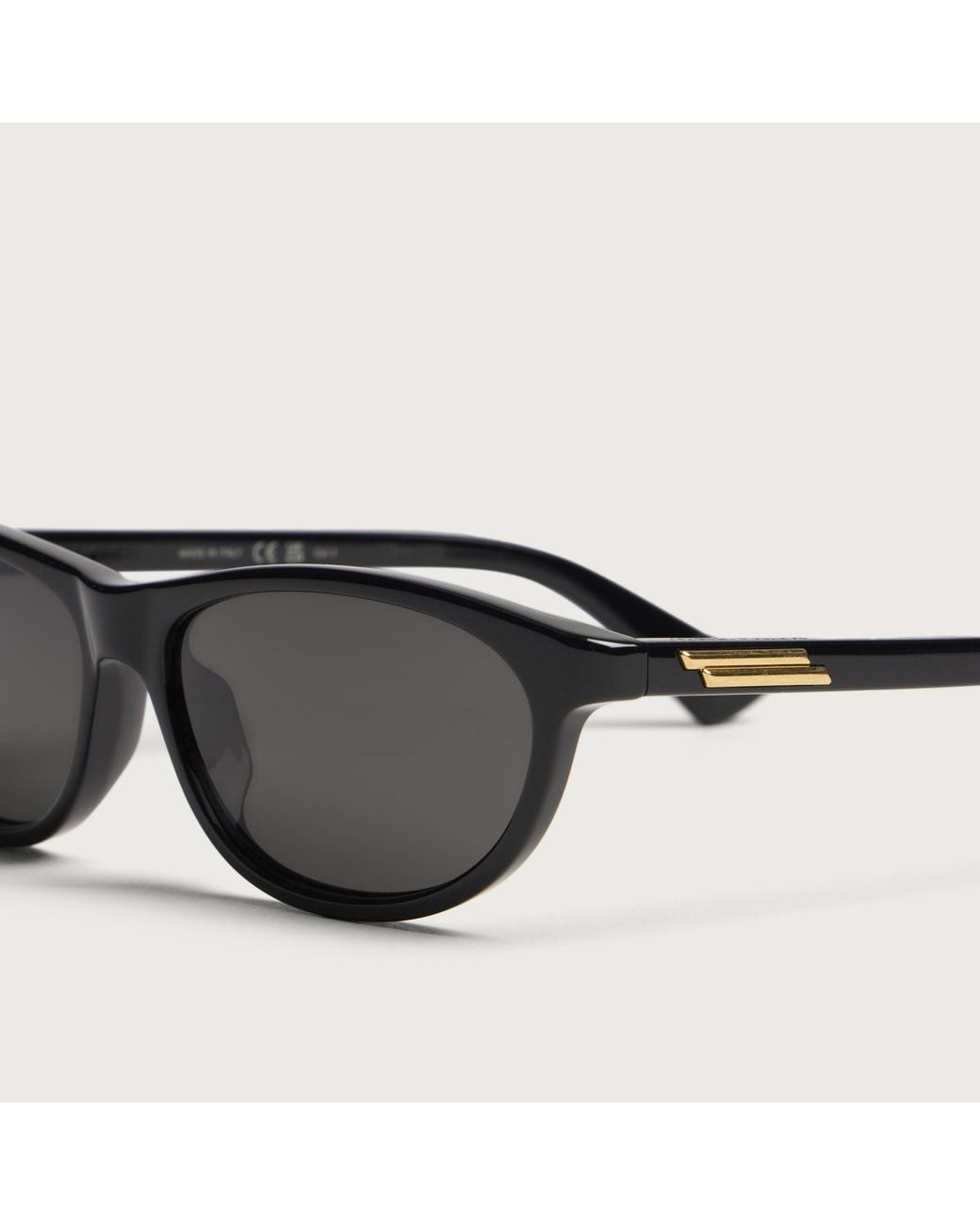 Bottega Veneta Black Bottega Veneta Bv1497S Slim Ribbon Sunglasses