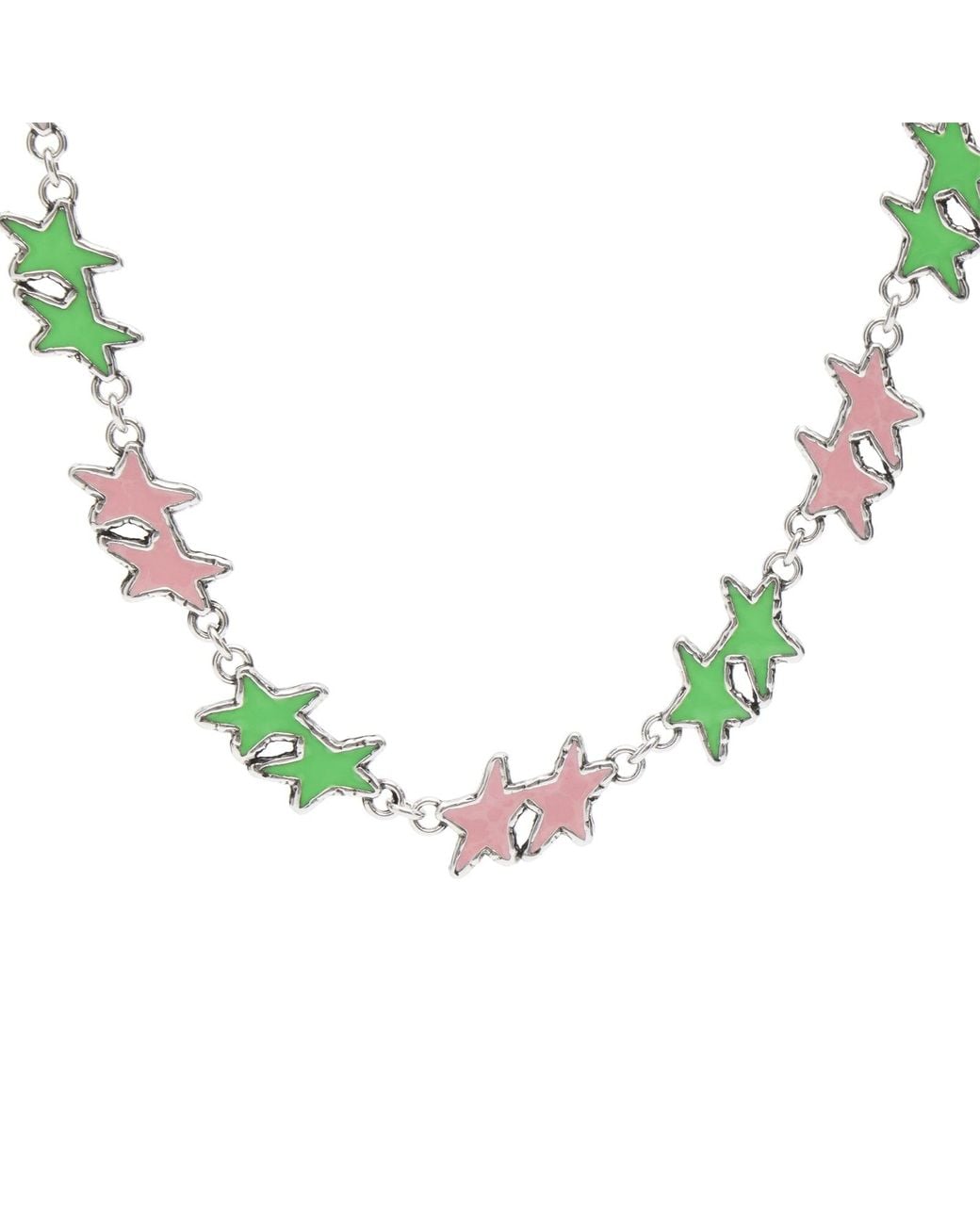 Twojeys Metallic Melted Stars Necklace