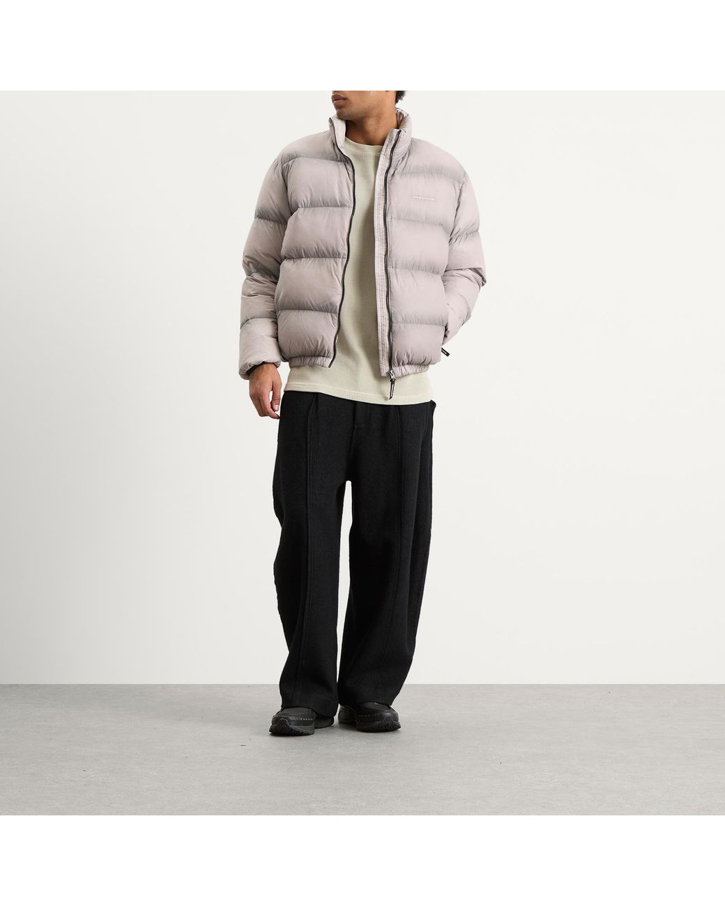 Thisisneverthat Gray Pertex Overdyed T Down Jacket for men