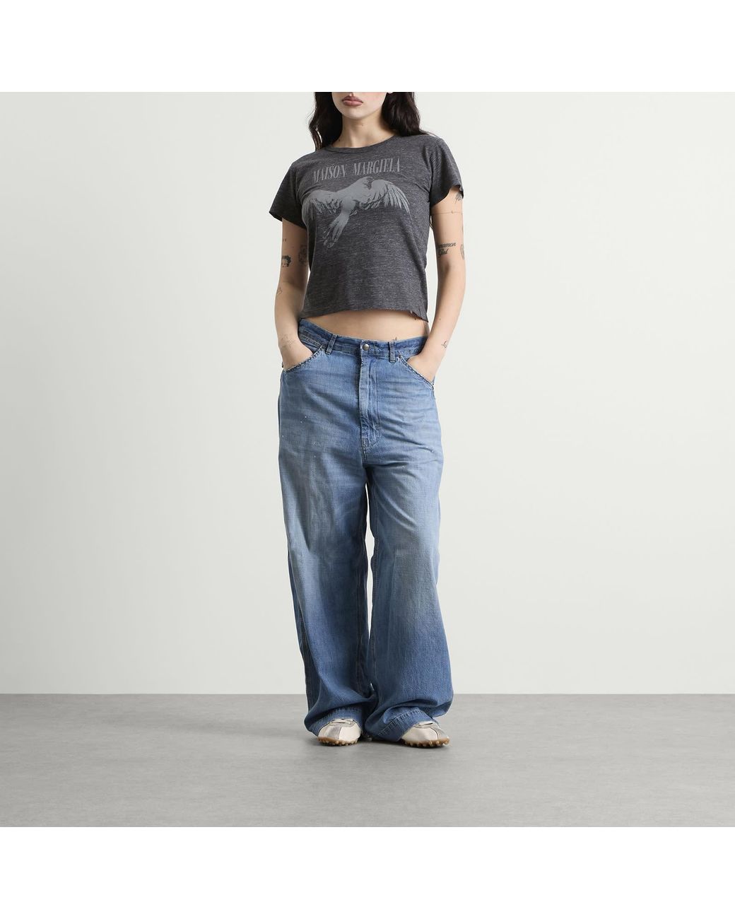 Maison Margiela Black Bird Fitted T-Shirt