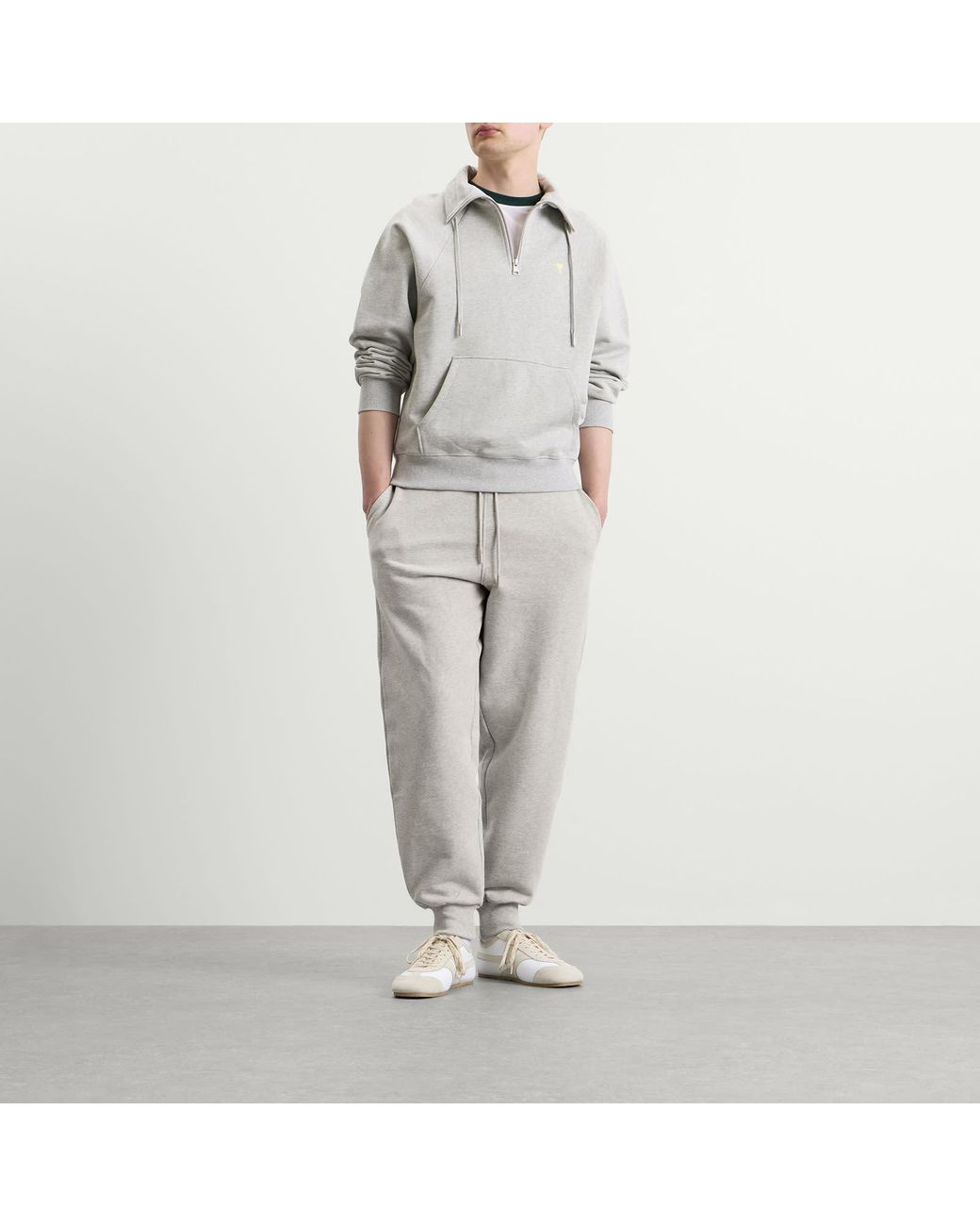 AMI Gray Adc Trackpants for men