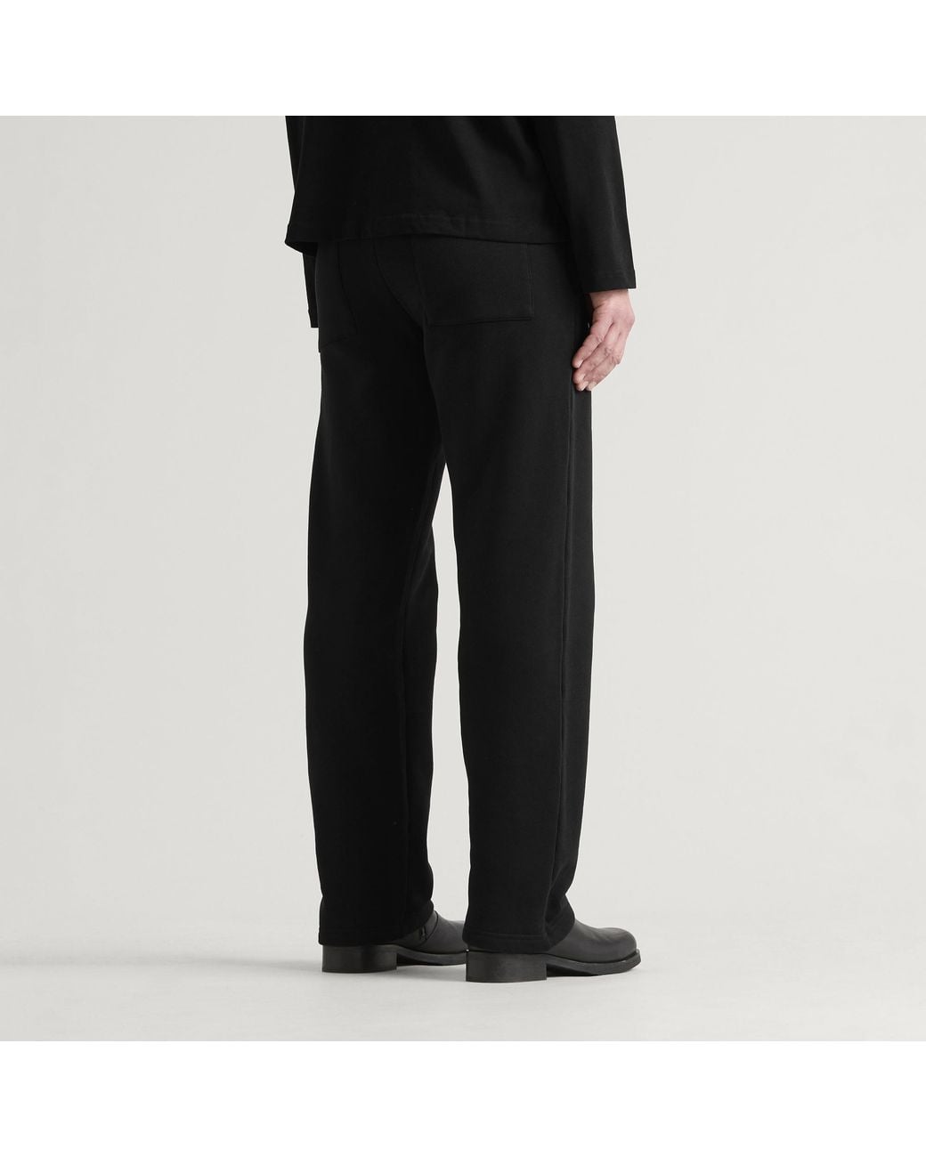 MKI Miyuki-Zoku Black Uniform Wide Leg Joggers for men