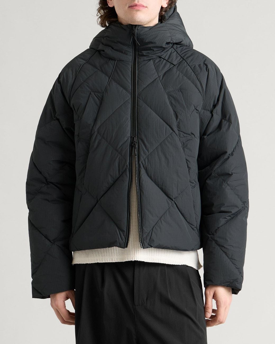 About Blank Black Puffer Jacket for men