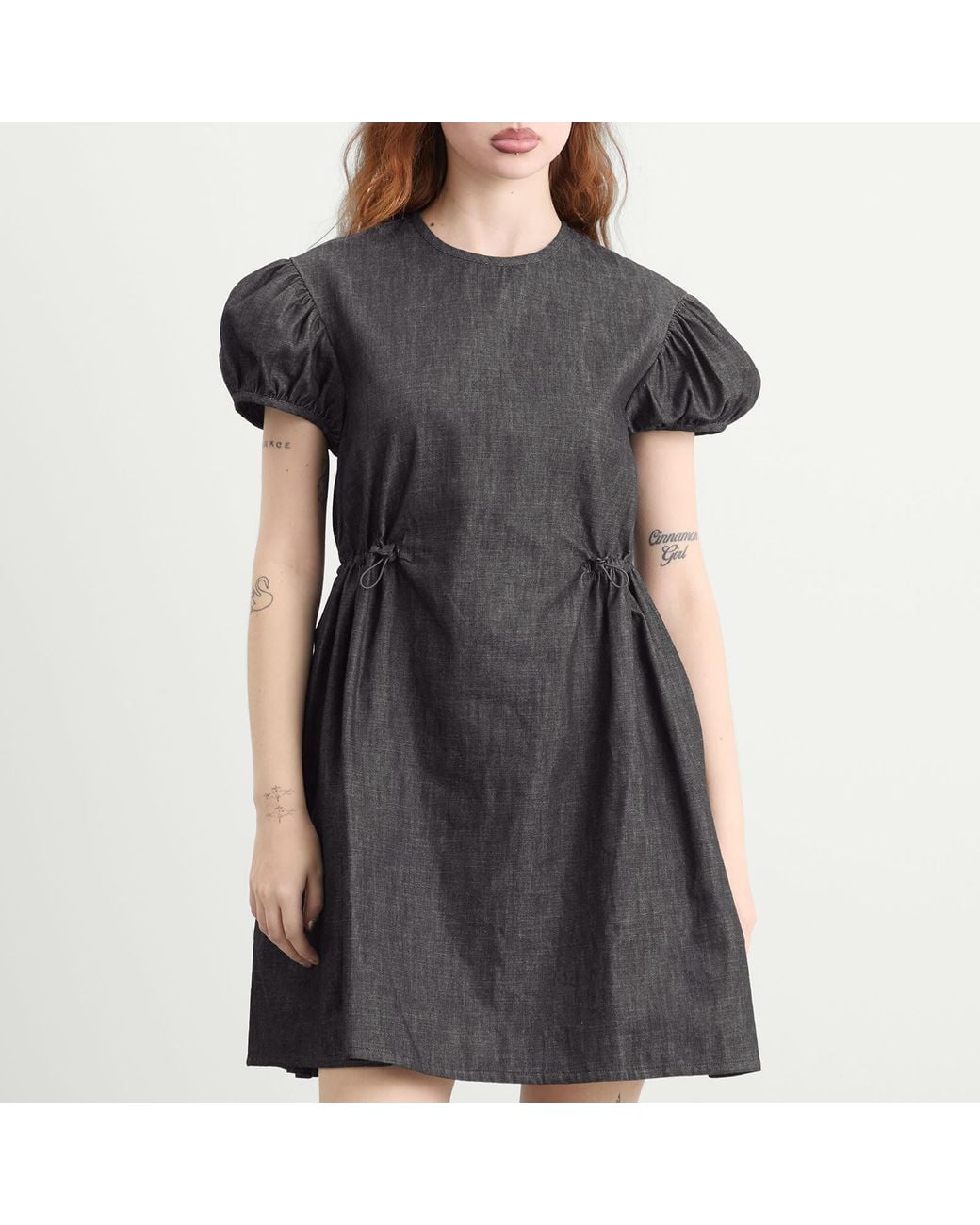 CECILIE BAHNSEN Black Camma Denim Dress