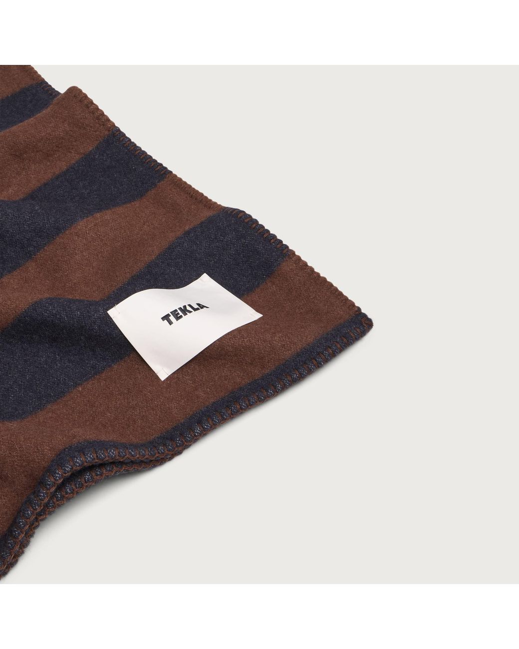 Tekla Black Lambswool Blanket
