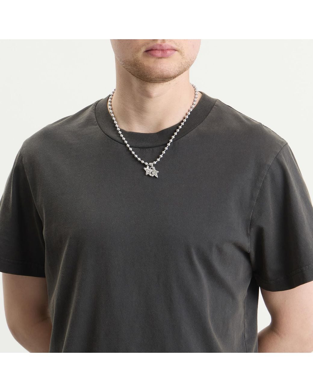 Twojeys Metallic Melted Stars Ball Necklace