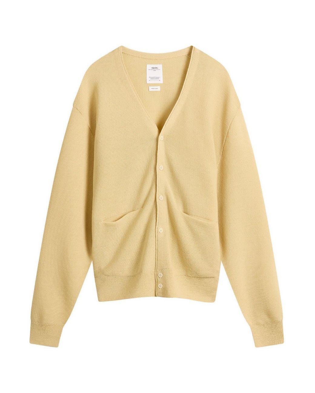Visvim Selmer Cardigan in Yellow for Men | Lyst