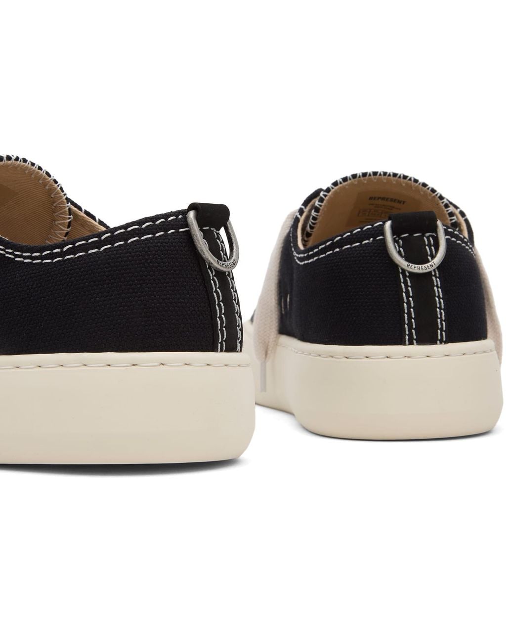 Represent Black Rep-Cap Sneaker for men