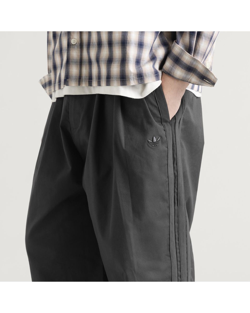 Adidas Black Pleated Pant for men