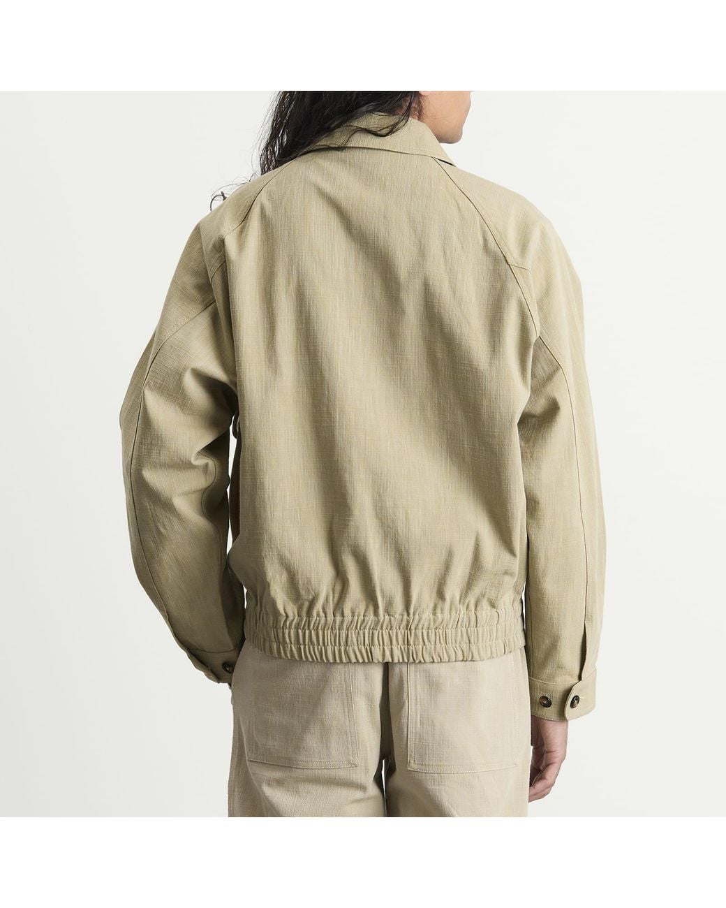 Drole de Monsieur Green Cotton Raglan Jacket for men