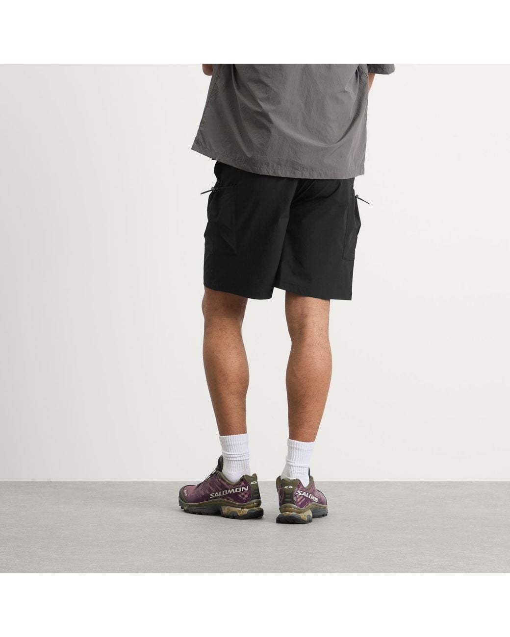 Mellow Clo Black Forage Shorts for men