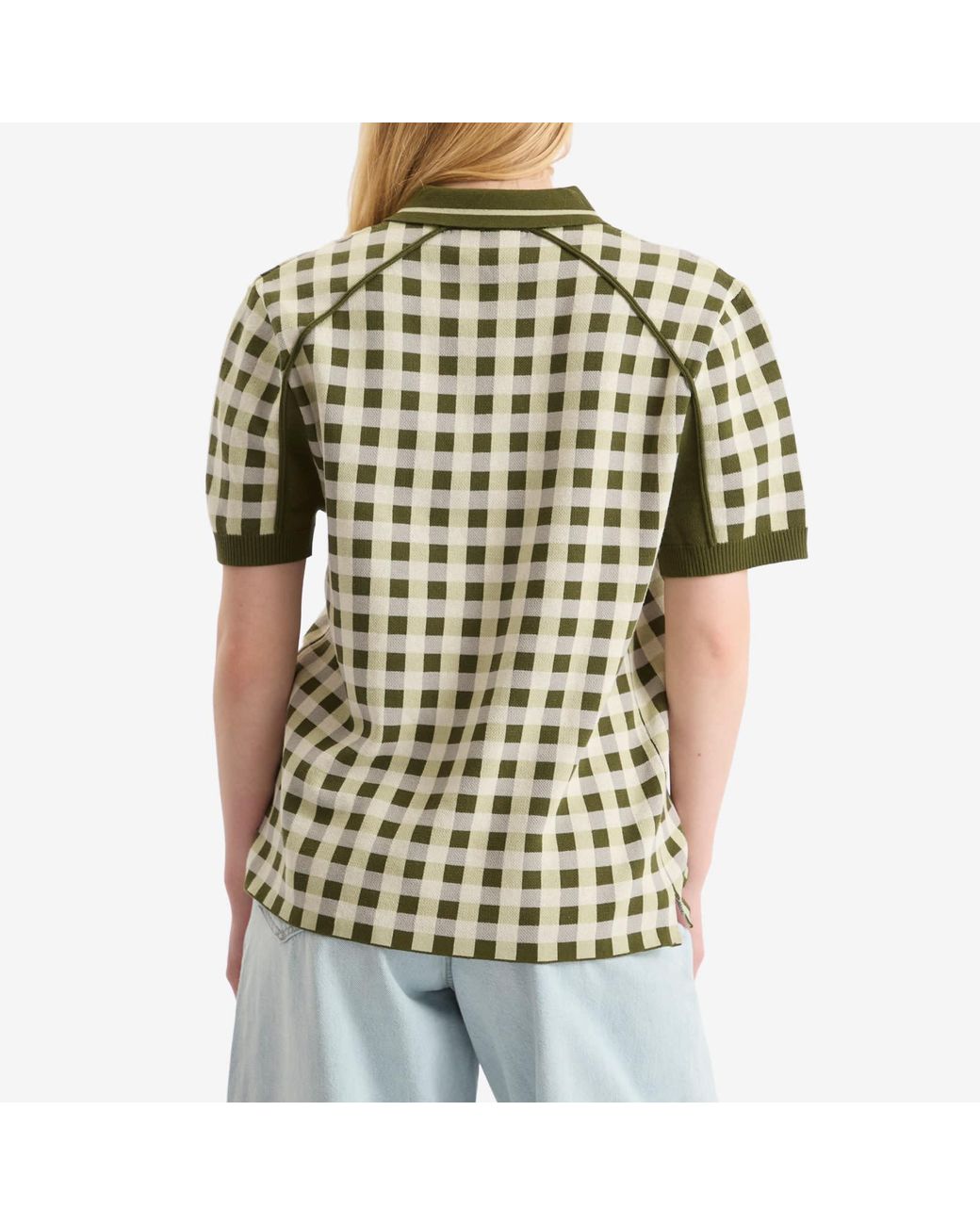 House Of Sunny Green Putting Polo Short Sleeve Top