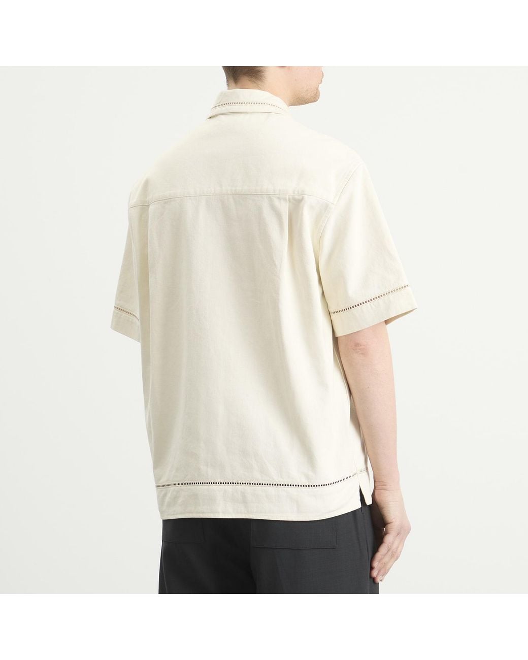Drole de Monsieur Natural Cotton Embroidered Shirt for men