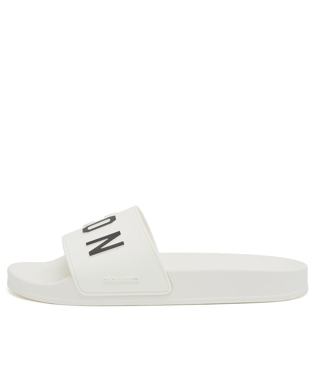 DSquared² Icon Logo Slide in White for Men | Lyst