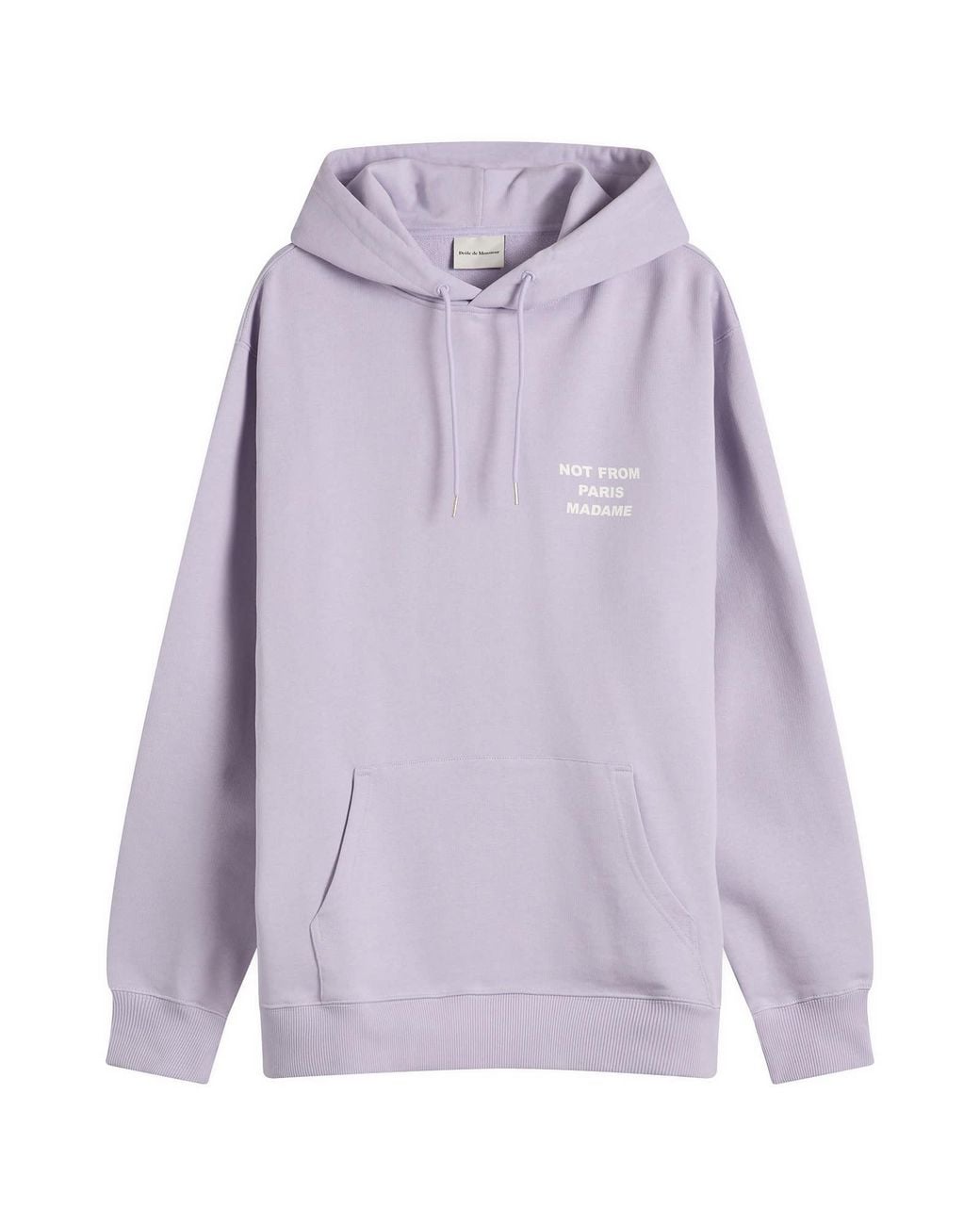 Drole de Monsieur Purple Slogan Hoodie for men