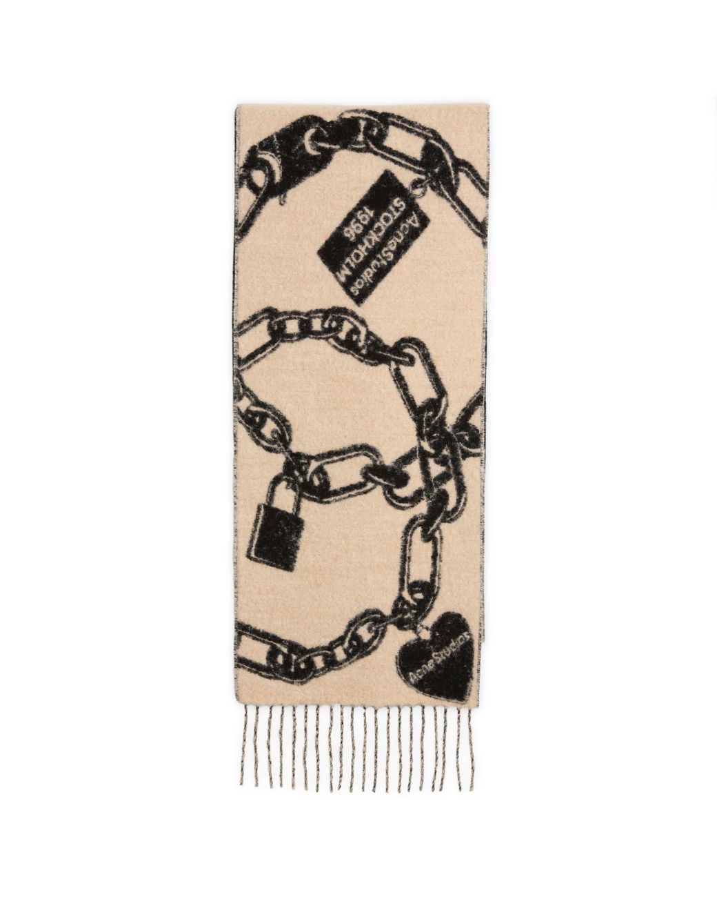Acne Natural Vilma Chain Scarf