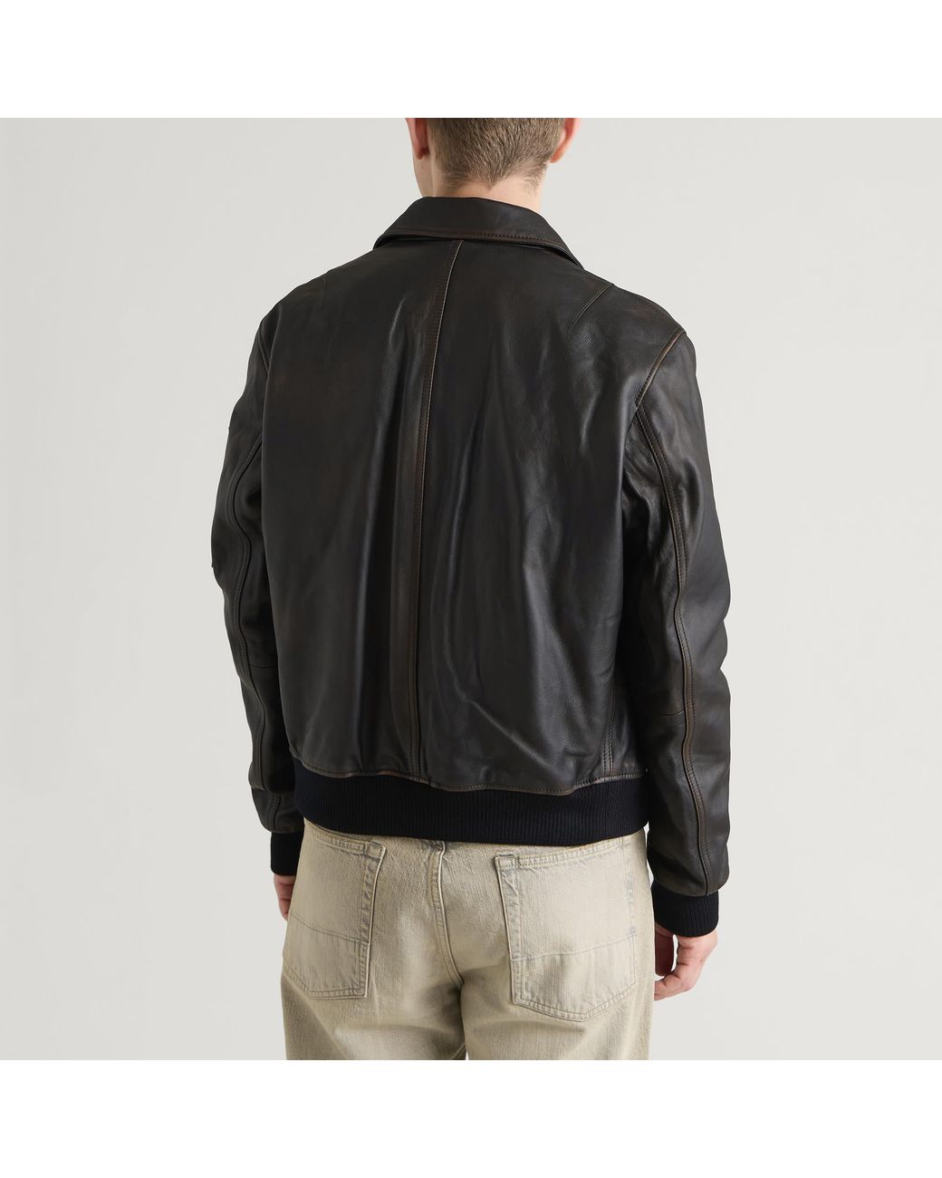 Larriet Black Pepe Leather Jacket for men
