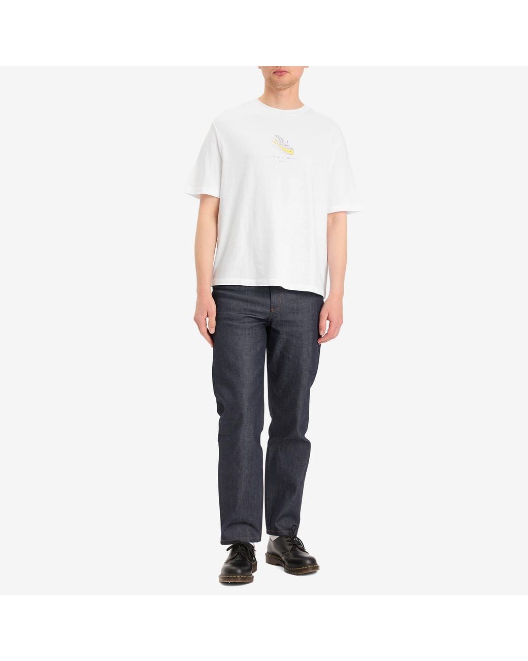 A.P.C. White Jack Voyage Print T-Shirt for men