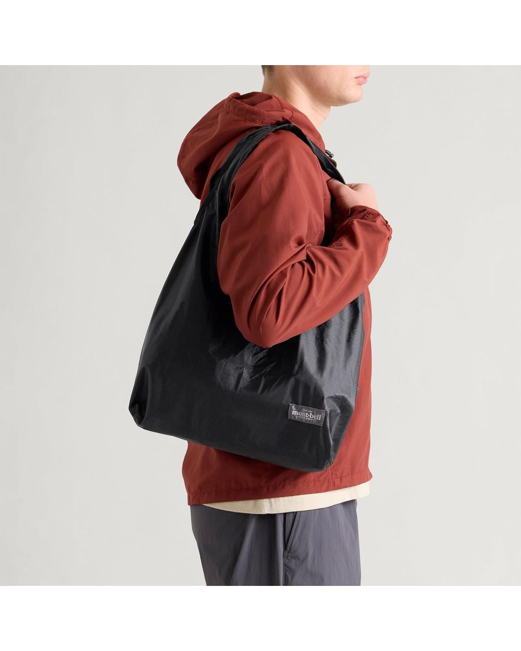 Montbell Black U.L. Tote Bag for men