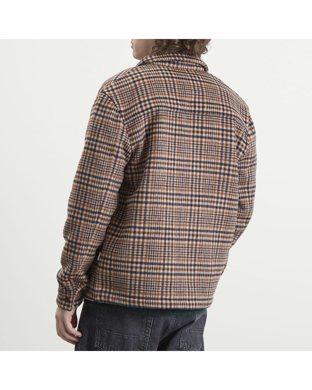 BOUND Brown Wool Button Jacket for men