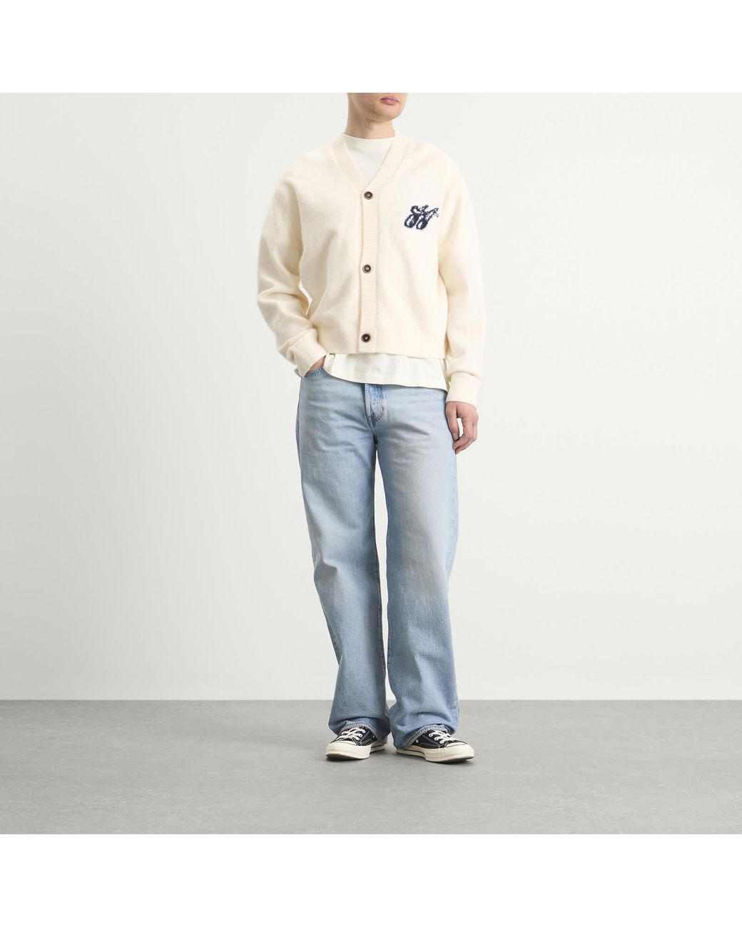 Honor The Gift Natural Brushed Knit Cardigan for men