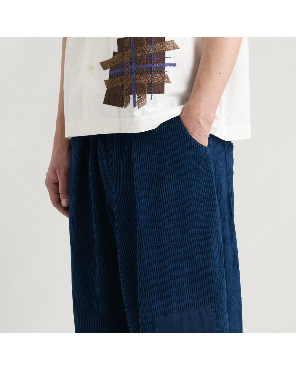 STORY mfg. Blue Lush Pants for men
