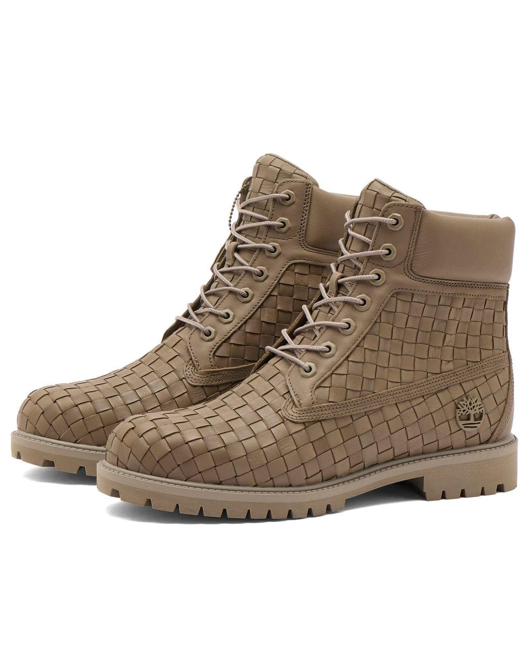 Timberland Brown 6 Inch Woven Lace Boot for men