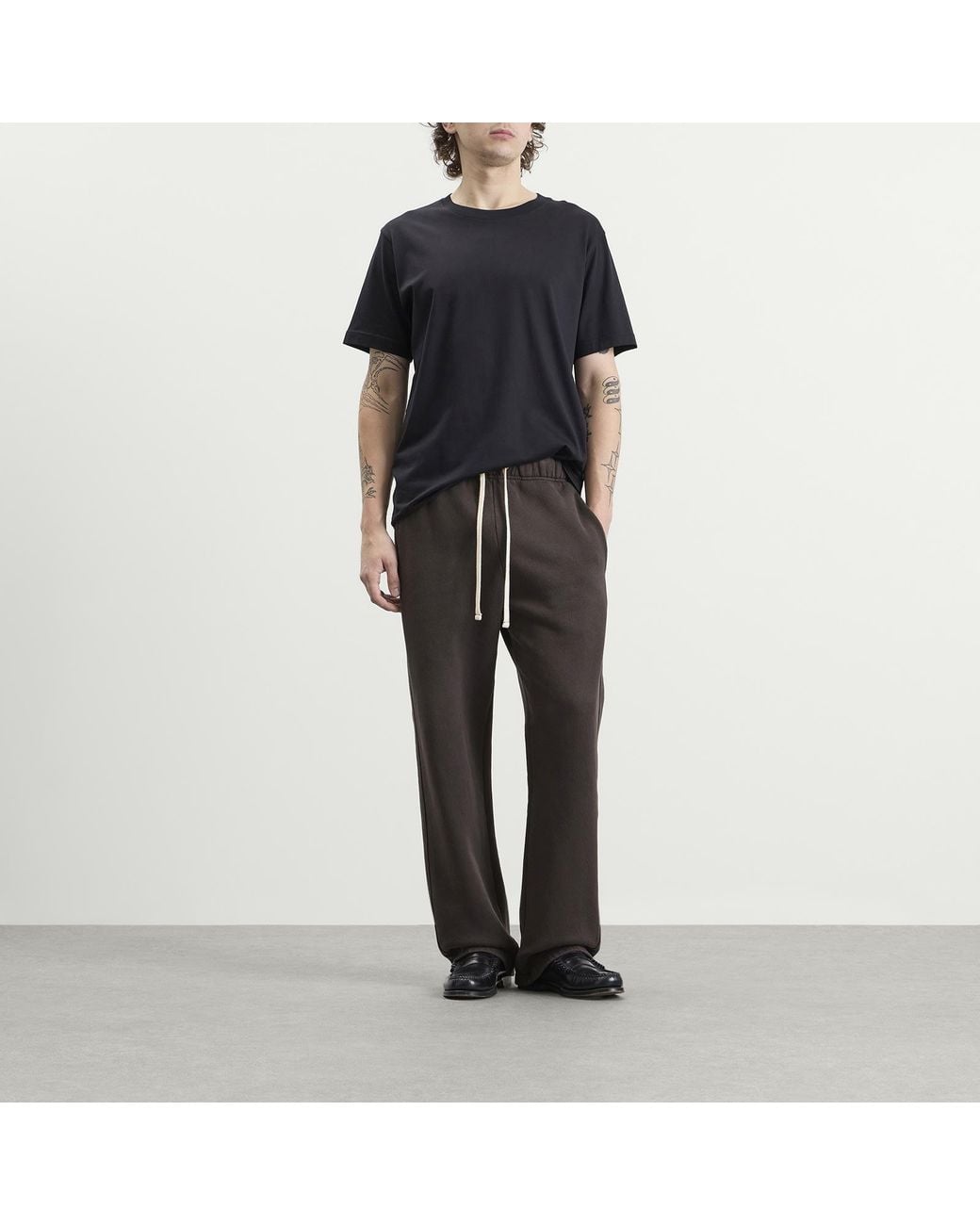 Les Tien Gray Heavyweight Classic Pant for men
